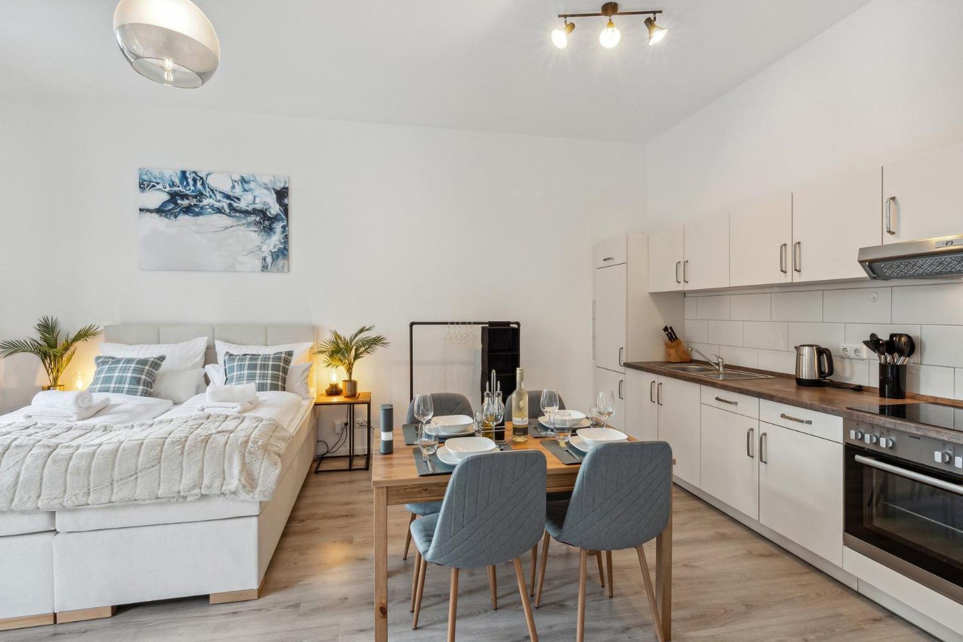 Homespace - Magdeburg - Gemuetliches Apartment Mit Balkon מראה חיצוני תמונה